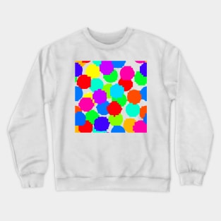 Rainbow Pixel Dots Crewneck Sweatshirt